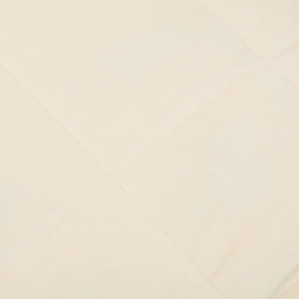 Gewichtsdecke Hellcreme 220x235 cm 15 kg beruhigend für erholsamen Schlaf