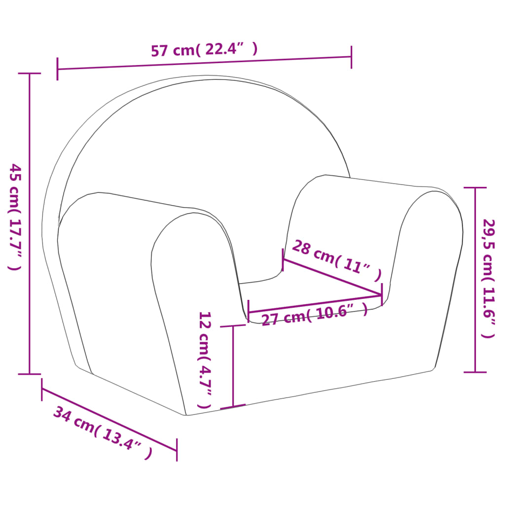 Kindersofa Rosa Weich Plüsch gemütlich und kuschelig Kinderzimmer Spielzimmer Kindersofa Rosa Weich Plüsch gemütlich und kuschelig Kinderzimmer Spielzimmer