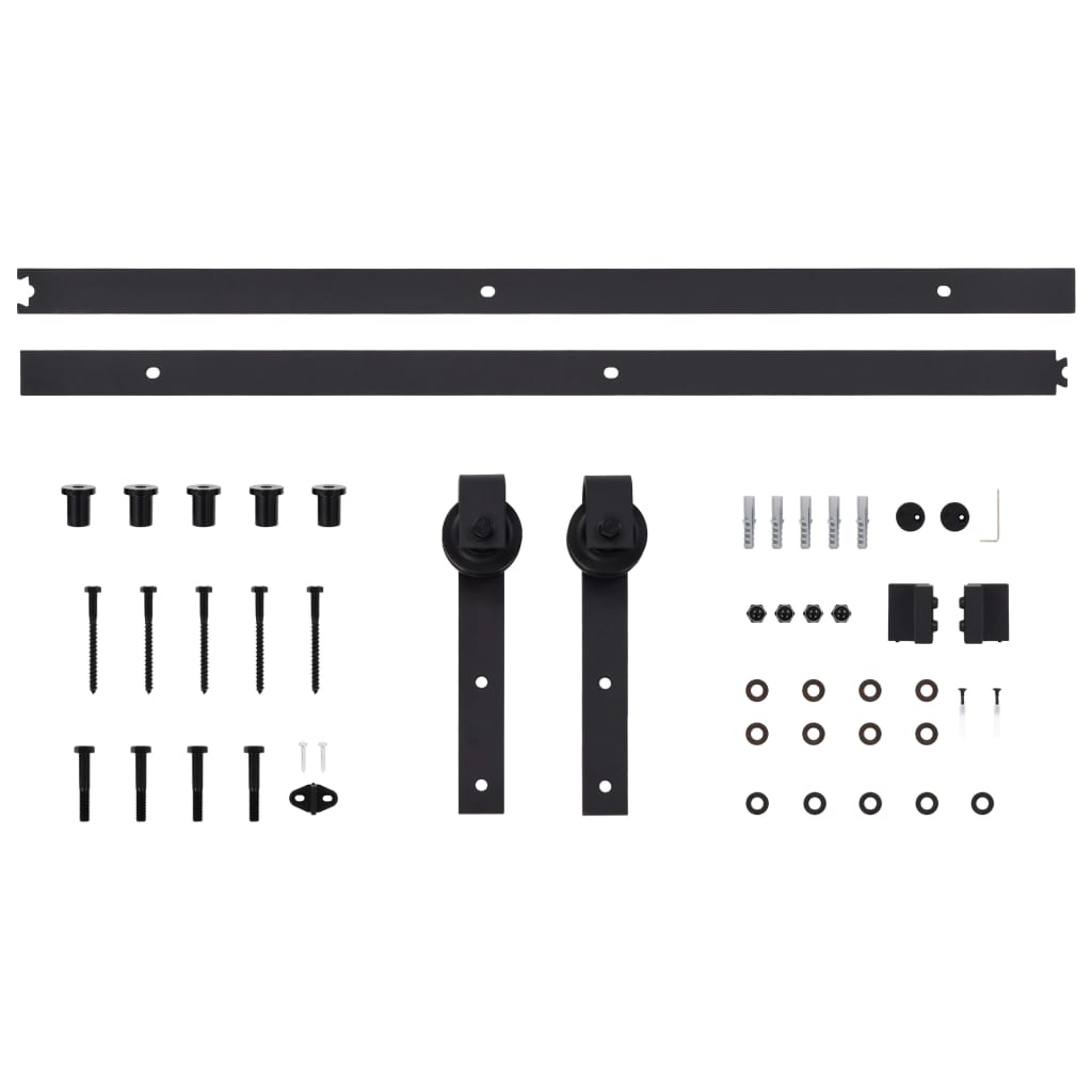 Schiebetür SKIEN HardwareKit 183 cm Stahl Schwarz