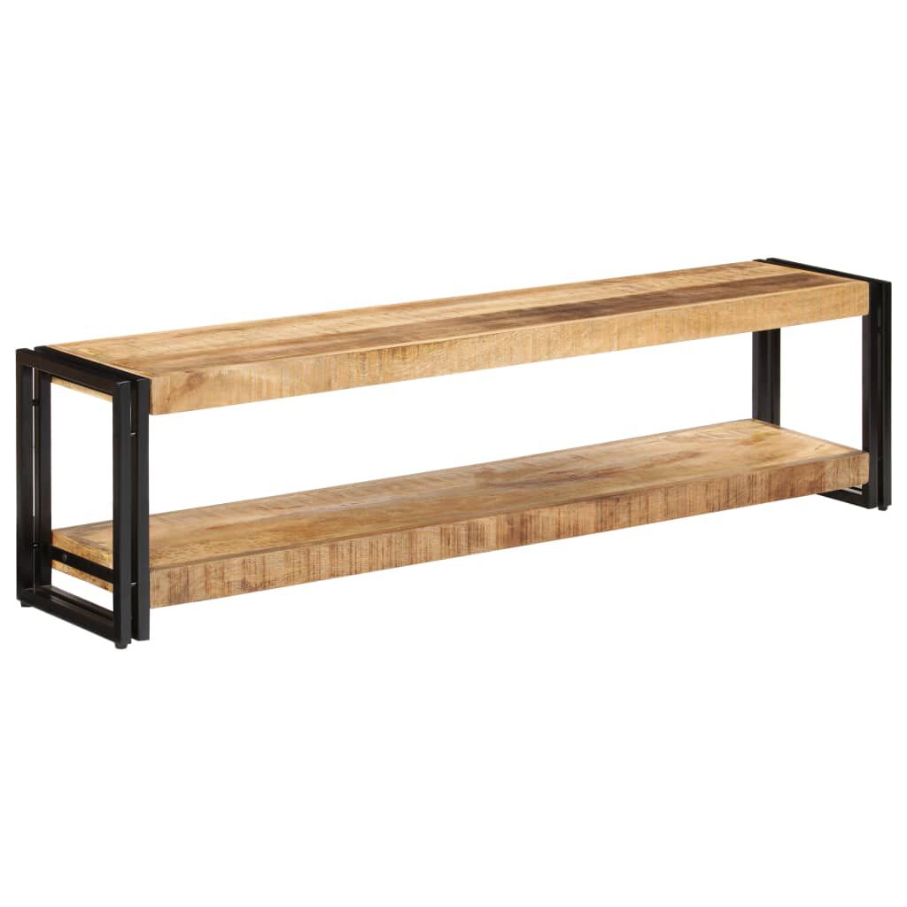 TV-Schrank Mango Massivholz 150x30x40 cm rustikaler Look für Wohnzimmer TV-Schrank Mango Massivholz 150x30x40 cm rustikaler Look für Wohnzimmer